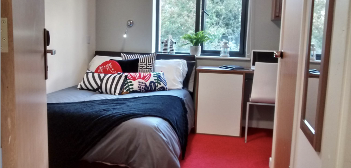 Each room comes fully furnished