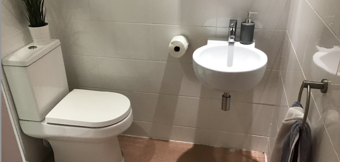 Every student room has its own bathroom with shower