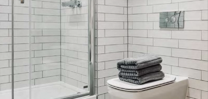 Modern bright bathrooms