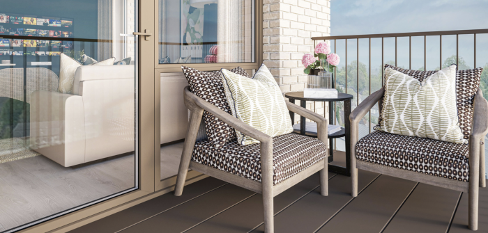 Private balcony